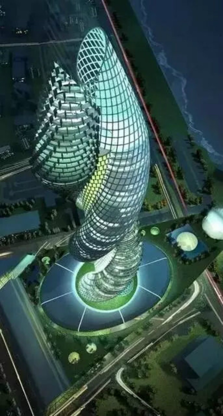 虽然仅凭设计图就圈了一波粉,但眼镜蛇塔建造难度还是非常高的.